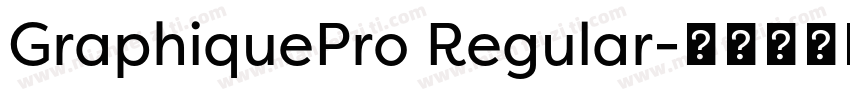 GraphiquePro Regular字体转换